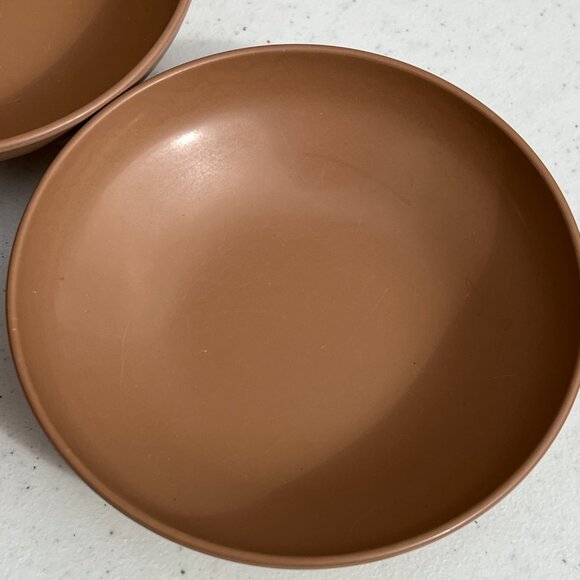3 Vintage Small Berry Fruit Bowls Prolon Melmac #7405 Chocolate Brown Melamine. - Picture 3 of 6